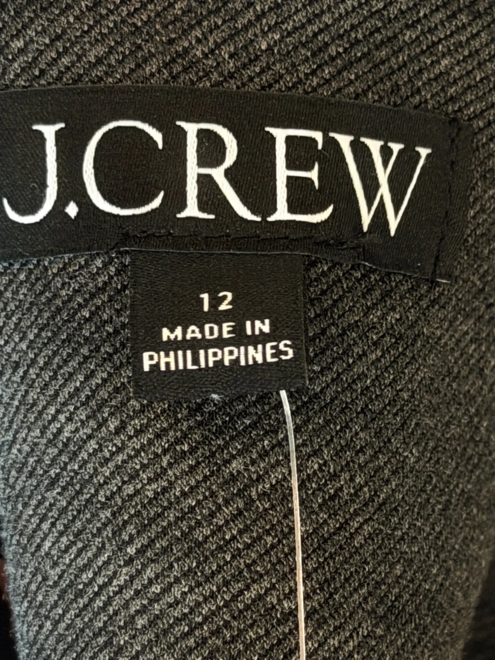NEW J. Crew Going Out Blazer in Heather Dove Gray Grey Stretch Twill Sz 12 NWT